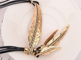 K-FASHION VINTAGE FEATHER STYLE PENDANT